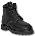 Black work boot